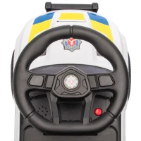 AIYAPLAY Kinderloopauto Politie met Muziek, Verlichting, Anti-kipbescherming en Opbergruimte, 18-36 Maanden, Wit(m-10)
