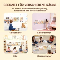 AIYAPLAY Montessori Busy Board Sensorisches Spielzeug im Truck-Design ab 3 Jahre(m-8)
