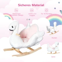 HOMCOM kinderen schommelpaard schommeldier zwaan(m-7)