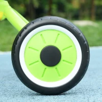 AIYAPLAY Kids Trike, Tricycle, with Adjustable Seat, Basket, Bell, for Ages 2-5 Years - Green(m-9)
