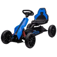 HOMCOM Elektrische skelter voor kinderen, 3-5 km/u, 2 snelheden, veiligheidsgordel, EVA-wielen, 3-8 jaar(m-14)
