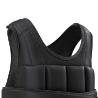 HOMCOM Gewichtsvest 10 kg, verstelbaar trainingsvest met uitneembare gewichten, zwart(m-13)
