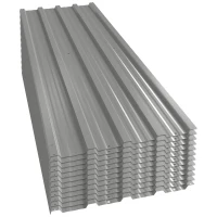 Outsunny Lot de 12 panneaux en acier galvanisé Résistant aux Intempéries, gris clair, dim. d'un panneau 129L x 45l cm(m-1)