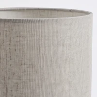 HOMCOM Tafellamp, nachtlamp met keramische voet, linnen lampenkap, 22 x 22 x 45 cm, zand/beige(m-10)