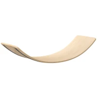 AIYAPLAY Tabla de Equilibrio para Niños de +3 Años Carga 50 kg para Entrenamiento Sensorial Equilibrio 90x29x19 cm Natural(m-11)