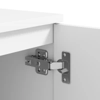 HOMCOM Modern dressoir, vrijstaande opbergkast met lade en verstelbare plank, wit(m-10)