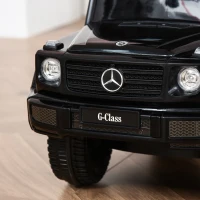 HOMCOM Loopauto met duwstang Mercedes-Benz G350 loopauto met stuur 3-in-1 duwauto voor 18-36 maanden kinderen Zwart(m-9)