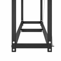 Outsunny Brandhoutrek 202 x 25 x 113 cm met 600D Oxford-hoes, stalen frame, tot 500 kg, zwart(m-12)
