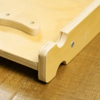 AIYAPLAY Kinder Klimset, 4-in-1 Ontwerp met Boogbrug, Schommelschommel, Kussen, Glijbaan, voor Binnenshuis, Hout(m-9)