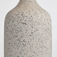 HOMCOM Tafellamp, nachtlamp met keramische voet, linnen lampenkap, 22 x 22 x 45 cm, zand/beige(m-8)