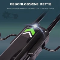 HOMCOM Skelter met handrem, verstelbare stoel, vooruit- en achteruitversnelling, tot 50 kg, voor kinderen van 5-12 jaar, wit(m-7)