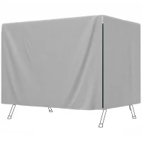 Outsunny Funda Protectora Impermeable para Balancín de Jardín 3 Plazas con Cremallera Antipolvo y Antiviento 215x155x150 cm(m-11)