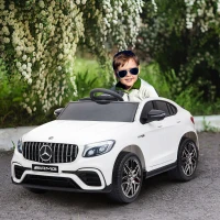 HOMCOM Macchina Elettrica per Bambini 3-5 Anni Mercedes con Cintura di Sicurezza e Telecomando, Bianco(m-2)