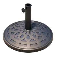Outsunny Schermstandaard 14 kg zonneschermvoet zonneschermstandaard 38/ 48 mm hars brons(m-11)