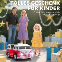 AIYAPLAY Kinder Elektroauto, 12V Kinderfahrzeug mit MP3, Doppelmotor, Elektrofahrzeug mit Hupe, Sanftanlauf, 89x49x41,5 cm, Rot(m-8)
