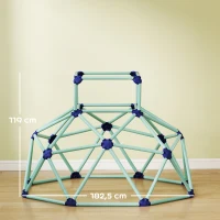 AIYAPLAY Klimkoepel Ø182,5 cm UV-bestendig, waterdicht klimkoepel voor kinderen tot 90 kg, voor 3-8 jaar kunststof blauw(m-3)