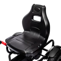 HOMCOM Kinder-Gokart met verstelbare zitting, handrem, vanaf 5 jaar, 121 x 58 x 61 cm, Zwart(m-9)