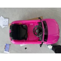 AIYAPLAY 12V elektrische kinderauto met afstandsbediening, 2 motoren, soft start, 4-wielvering, led-koplampen, claxon en muziek(m-14)