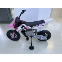 AIYAPLAY Kids Electric Motorcycle, 12V Ride On Motorbike with Training Wheels, Soft Start, Suspension, Music for 3–6 Years, Pink(m-3)