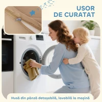 AIYAPLAY Set 8 Blocuri Moi pentru Copii 0-3 Ani de Interior, din Catifea și Spumă PU Portocalie(m-5)