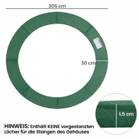 HOMCOM Randafdekking veerafdekking randbescherming voor trampoline 305 cm(m-3)