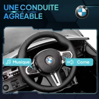 AIYAPLAY Voiture Électrique pour Enfants BMW M4 12V avec Télécommande 2,4G, Double Moteur, Klaxon, Lumières LED, Noir(m-7)