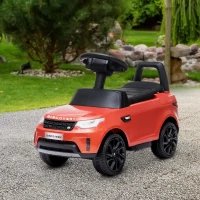 AIYAPLAY Macchina per Bambini con Licenza Land Rover 6V, Funzionamento Elettrico e a Spinta, Velocità 3km/h, Rosso(m-10)