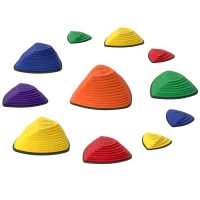 AIYAPLAY 11-Piece Stepping Stones for Kids, Stackable Sensory Toys Outdoor Indoor, Obstacle Course for Balance and Motor Skills(m-11)