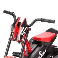 AIYAPLAY Driewieler, kinderfiets, loopfiets met pedalen voor kinderen van 18-36 maanden, staal, 79 x 44 x 50 cm, rood(m-13)