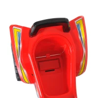 HOMCOM Quad Giocattolo per Bambini con Clacson, Musica e Luci, 60x38x42 cm, in PP Rosso(m-9)