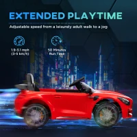 AIYAPLAY Macchina Elettrica per Bambini 3-6 Anni Mercedes-AMG GTR con 2 Motori e Telecomando, 3-5 km/h, Rosso(m-8)