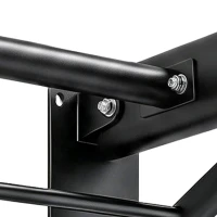 SPORTNOW Inklapbare optrekstang met antislip grepen, wandmontage, max. 120 kg, 98 x 65 x 31 cm, zwart(m-12)