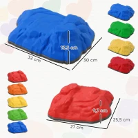 AIYAPLAY 9 antislip balansstenen voor binnen en buiten, bevordert coördinatie, voor kinderen van 3-8 jaar, kleurrijk(m-3)