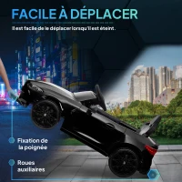 AIYAPLAY Voiture Électrique pour Enfants BMW M4 12V avec Télécommande 2,4G, Double Moteur, Klaxon, Lumières LED, Noir(m-5)