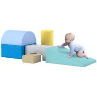 AIYAPLAY 6 blocs de construction en mousse XXL - jeux éducatif - module motricité - certifiés normes EN71-1-2-3 - mousse PU 20D(m-11)