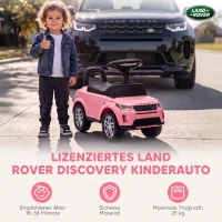 AIYAPLAY Land Rover Discovery loopauto met claxon, motorgeluiden en opbergruimte, roze, 18-36 maanden(m-4)