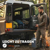 Outsunny Schlafsack Deckenschlafsack 3 Jahreszeiten Mumienschlafsack für Erwachsene für Outdoor Camping Reisen Marineblau(m-7)