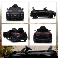 AIYAPLAY Voiture électrique enfants Mercedes AMG CLE 53 12V 2 moteurs télécommande parentale 2,4G 99 x 55 x 43 cm noir(m-9)