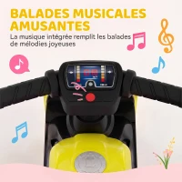 AIYAPLAY Draisienne pour Enfant, Vélo d'Équilibre avec Musique et Roues Extra-Larges, pour Filles et Garçons 18-36 Mois, Vert(m-5)
