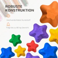 Outsunny Tritsstenen voor Kinderen, stapelbaar, antislip, 3 Maten, tot 80 kg, Binnen-/buitengebruik(m-6)