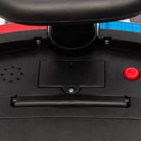 AIYAPLAY Kinderloopauto Politie met Muziek, Verlichting, Anti-kipbescherming en Opbergruimte, 18-36 Maanden, Wit(m-12)
