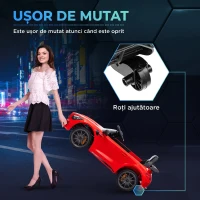 AIYAPLAY Mașină electrică pentru copii Mercedes-AMG GTR, 2 motoare, telecomandă, 3-5 km/h, roșu, 3-6 ani(m-5)
