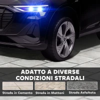 HOMCOM Macchina Elettrica per Bambini 12V con Telecomando, Velocità 3-8km/h, Luci e Musica, Età 3-5 Anni, Nero(m-8)