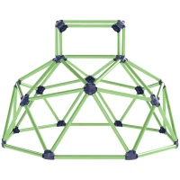 AIYAPLAY Joc de Cățărat pentru Copii 3-8 Ani, Cupolă cu Margini Rotunjite, din PP, 182,5x182,5x119 cm, Verde și Violet(m-12)