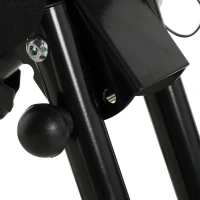 SPORTNOW Buiktrainer, inklapbare ab-trainer met lcd-display en dubbele rails, staal, rood, belastbaar tot 120 kg(m-13)