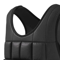 HOMCOM Gewichtsvest 10 kg, verstelbaar trainingsvest met uitneembare gewichten, zwart(m-10)