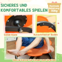 AIYAPLAY Sensorische Kinderstoel, Draaisstoel voor Autisme, Sensorische Balans Trainingszit, Kunststof Oranje(m-5)