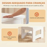 AIYAPLAY Mesa Infantil com Cadeira Tampo Reversível Mesa e Cadeira Infantil com Lousa para Desenho Crianças 3-6 Anos Branco(m-6)