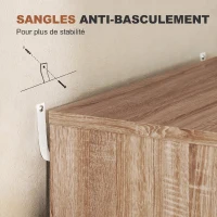 Vinsetto Caisson de bureau à roulette meuble rangement bureau avec 7 tiroirs organisateur pour documents, format A4 ou lettres(m-7)
