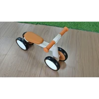 AIYAPLAY Balance Bike, Lightweight Baby Balance Bike with Foldable Design, Adjustable Seat, No Pedal for 1-2 Years, Cream White(m-7)